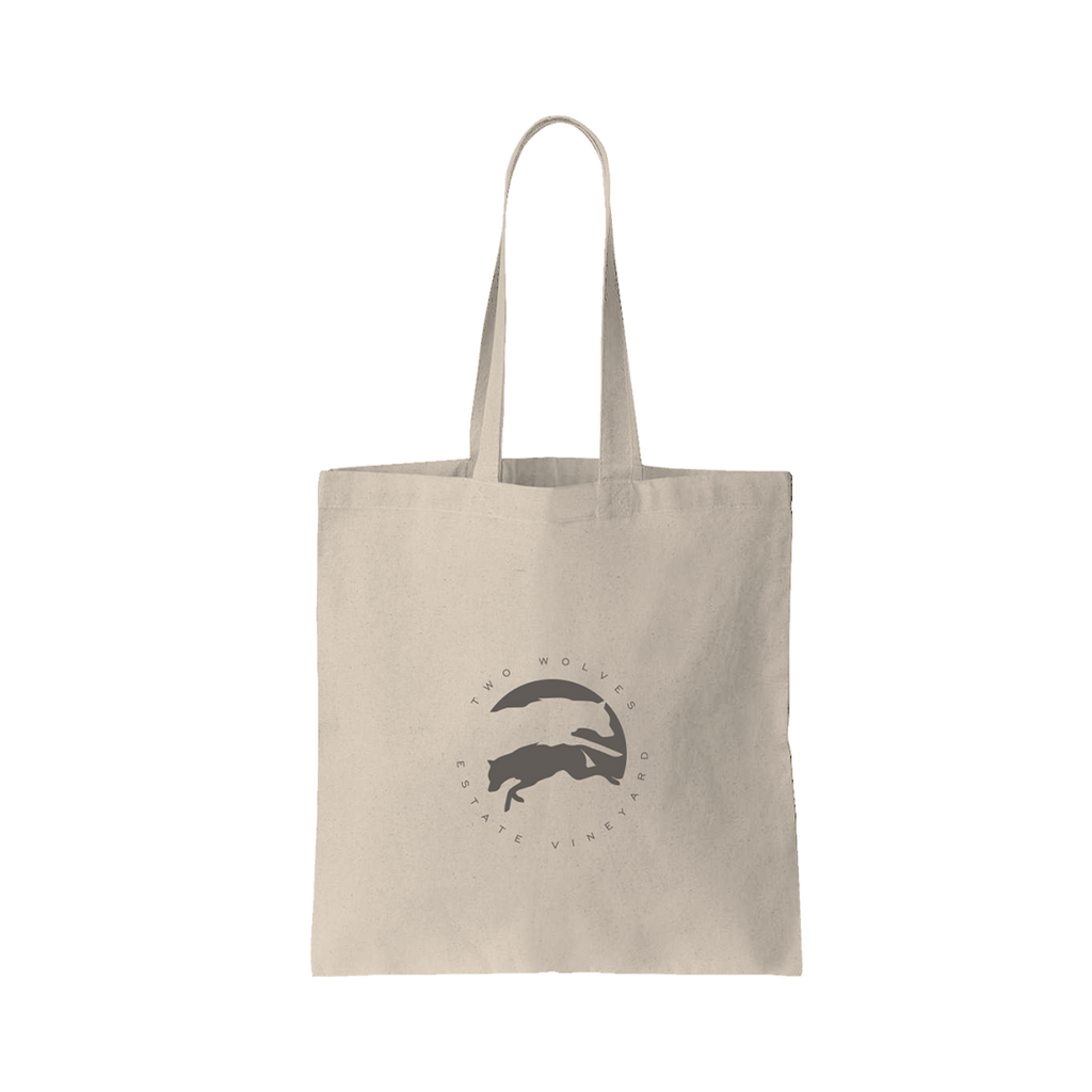 Two Wolves Tote Bag